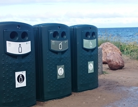Affaldssortering og Blå Flag på stranden